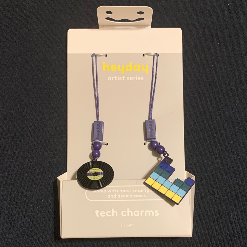NWT Heyday Artist Series Tech Charms Record Blocks